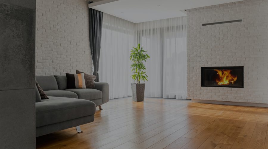 living room with wood flooring